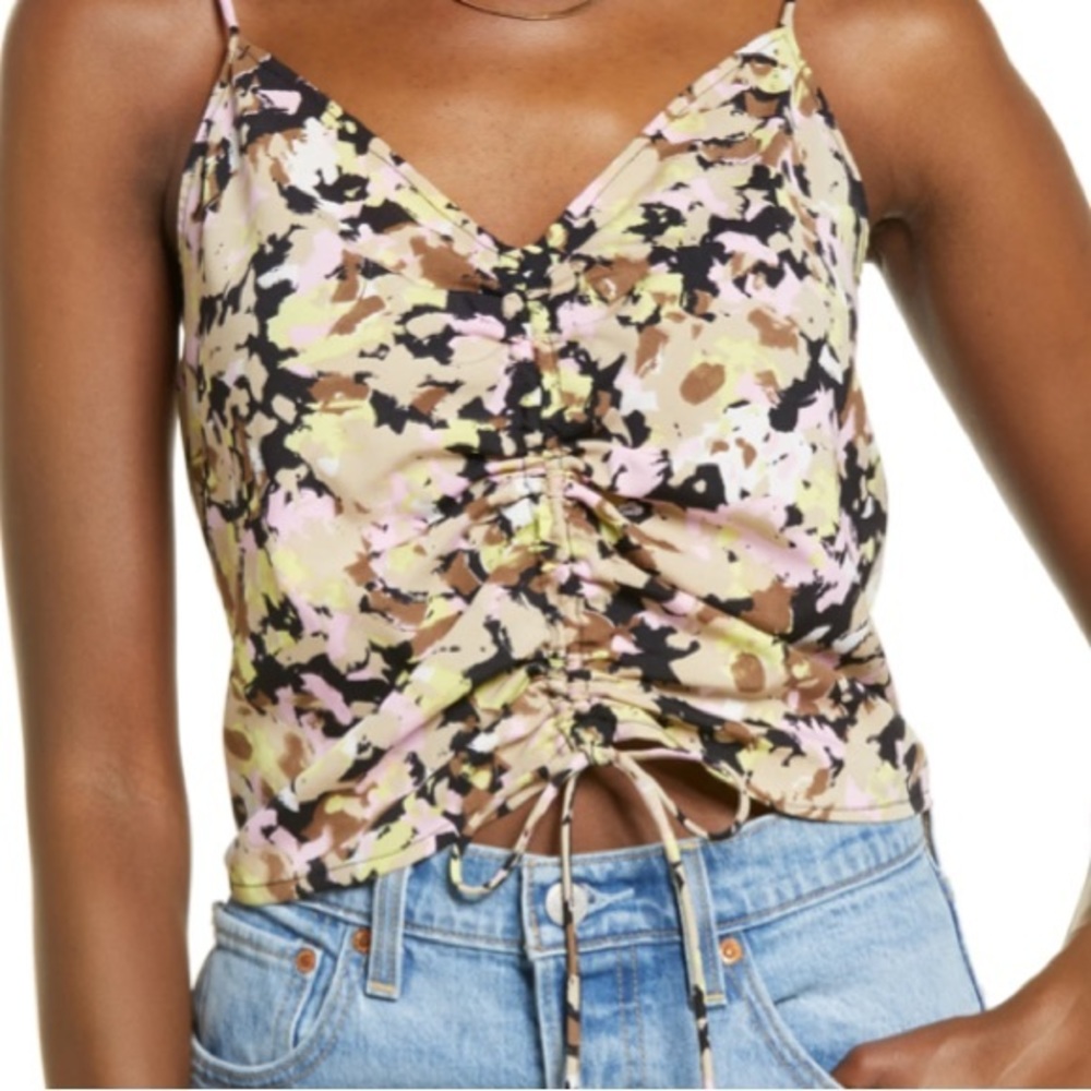 VERO MODA Chaddie Camisole in Black/Brigitta Size Small